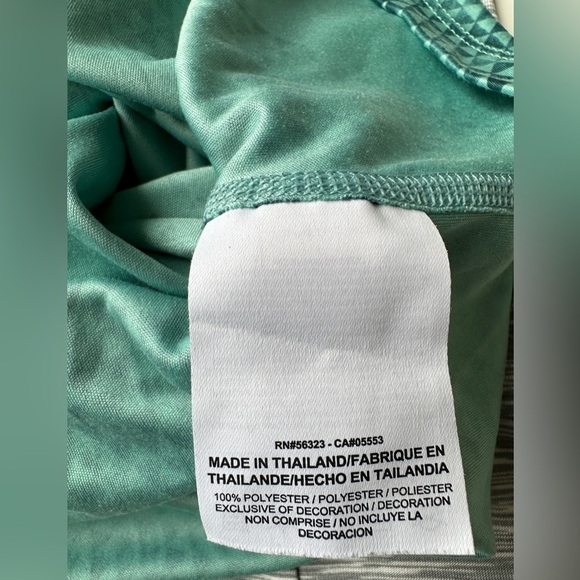 Nike Running Miler DriFit Green Floral Soft Stretch Workout Tank Women’s Large - Picture 7 of 8